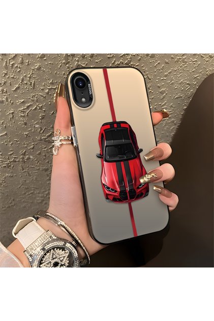 iPhone Xr Compatible Case Bmw Patterned Silicone Edge Hard Back Anti Fall