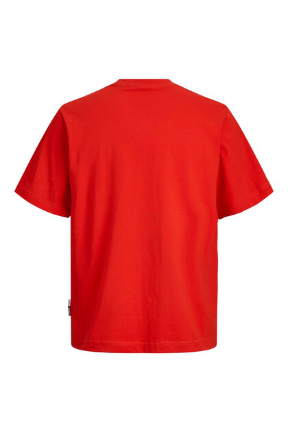 Jack & Jones Jcoclub Front Prınt Tee Kırmızı Erkek T-Shirt