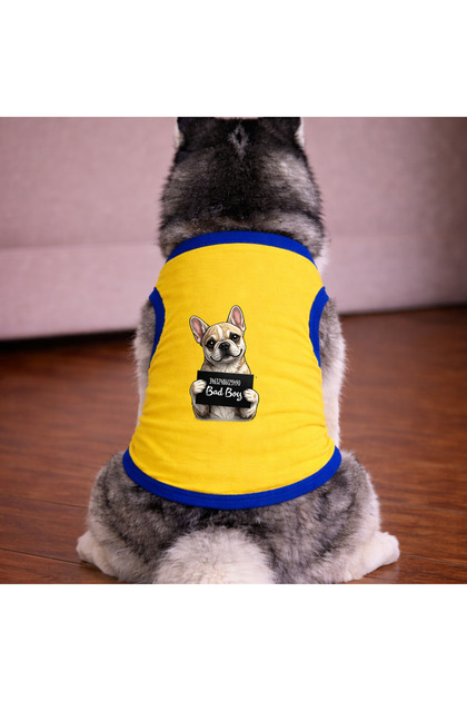 Sari Wanted French Dog Tshirt Dog Clothing (100% Cotton Combed Cotton) Small and Large Breeds