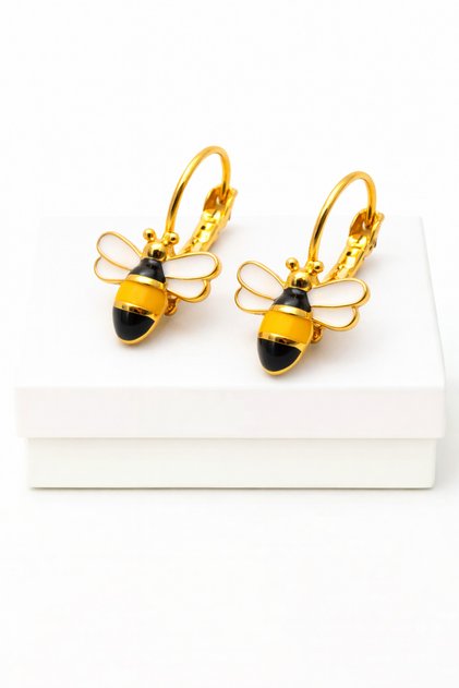 Clip-On Earrings for Pierced Ears with Flower Chick Cat Unicorn Panda and Bee Designs