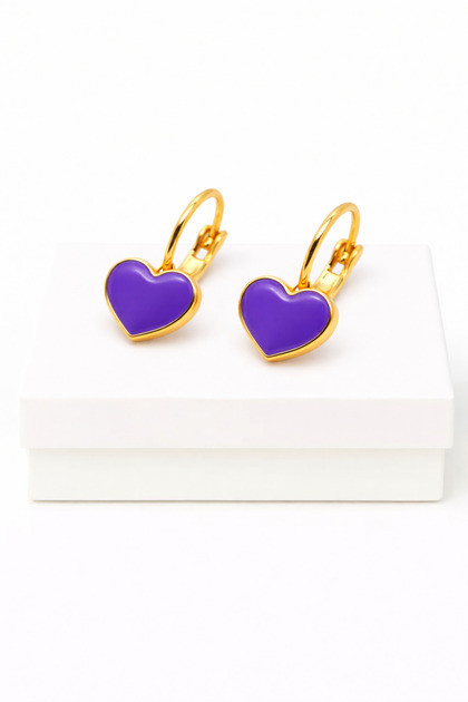 Heart Cherry Strawberry Ladybug Design Clip on Earrings for Pierced Ears