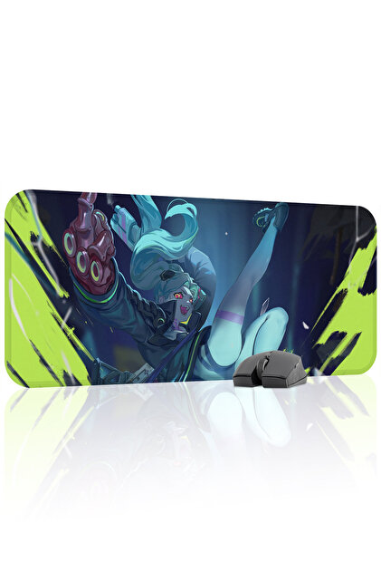 mousepad bastir Cyberpunk Edgerunners Dikişli Kauçuk Oyuncu