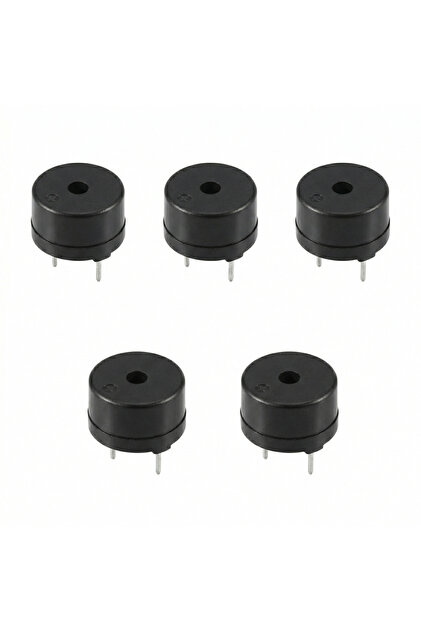 5 Adet 5V Buzzer Bazır Elektronik Uyarı ve Alarm