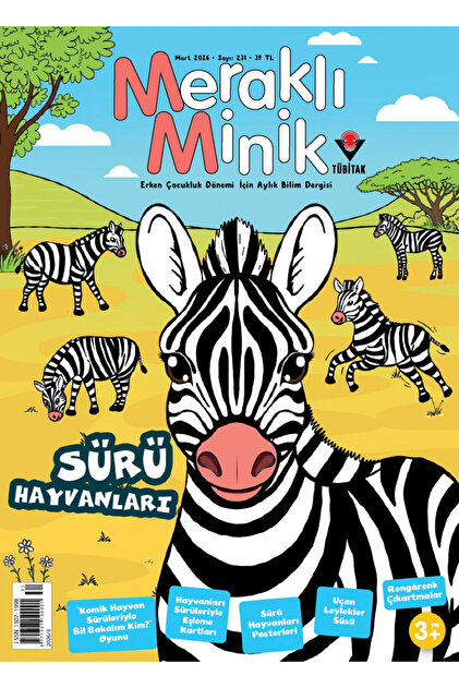 Tübitak Yayınları Meraklı Minik Dergi Mart 2026 (3-6 yaş) - Fiyatı