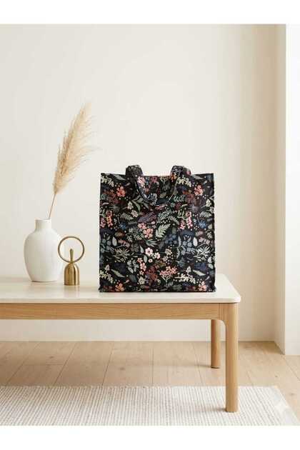 Floral Women's Bag Duck Fabric Shopping Bag S/S/Beach Bag S/S/Gift