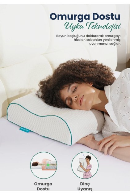 Tancel Ortopedik Medikal Çift Kavisli Orginal Visko Yastık