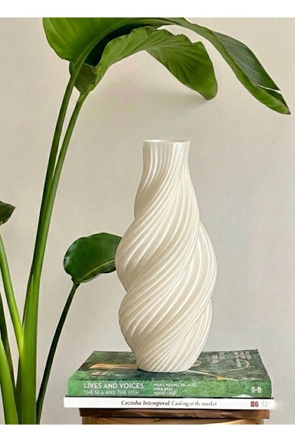 HELIX Sarmal Yapılı Dekoratif Vazo 10x21 cm