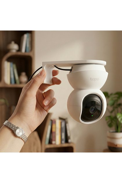 TP-Link Tapo C200 / C210 / C220 Uyumlu Kamera Duvar Askı Aparatı - Dikkat: C200C ile Uyumlu Değildir