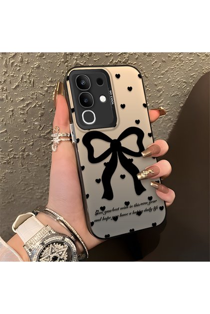 Vivo Y29 Compatible Silicone Edge Hard Back Anti-Fall Phone Case Knots Patterned