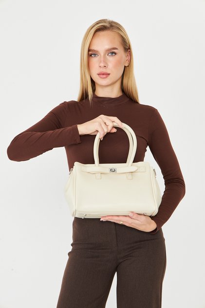 Leather Locks, Belt Detail Multi-Compartment Premium Quality Large Size (20X35) Women's Handbags and Shoulder Bag