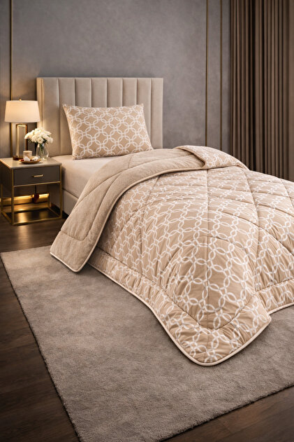 Single Duvet Set Patterned Welsoft Fleece ,Anti-Allergic, Reversible (Duvet + 1 Pillowcase)