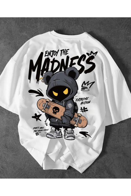 Enjoy the Madness Printed Premium Oversized T-Shirt