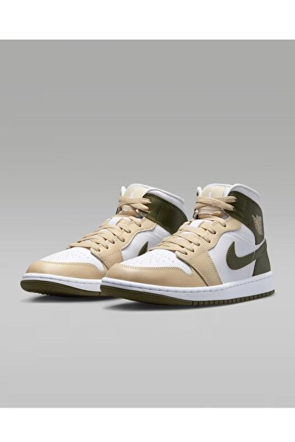 Nike Air Jordan 1 Mid Unisex Spor Ayakkabısı 64BQ72-120 ( SPORTİKS