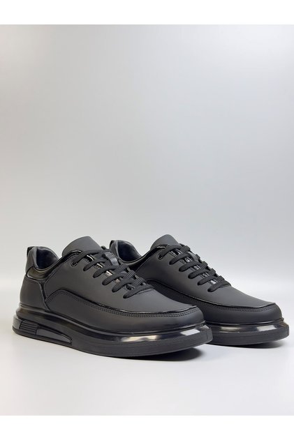 Erkek Hakiki Deri Sneaker Rugan Detaylı Ortopedik Taban Casual Ayakkabı