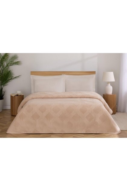 Blanket Trendy Art Deco Cream Single