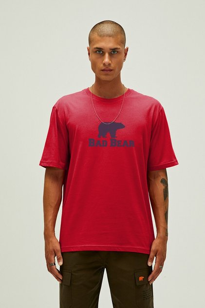 Muscle Basic T-Shirt Crimson Red Men's Crew Neck Red T-Shirt