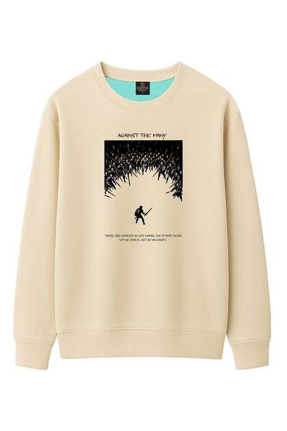 Regular Against the Many Printed Sweatshirt