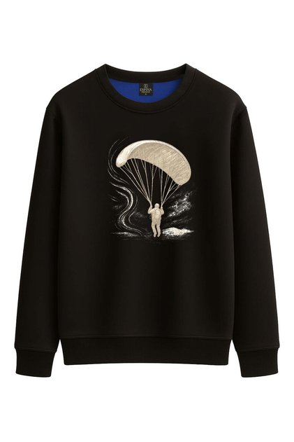 Unisex Regular Parachute Printed Sweatshirt