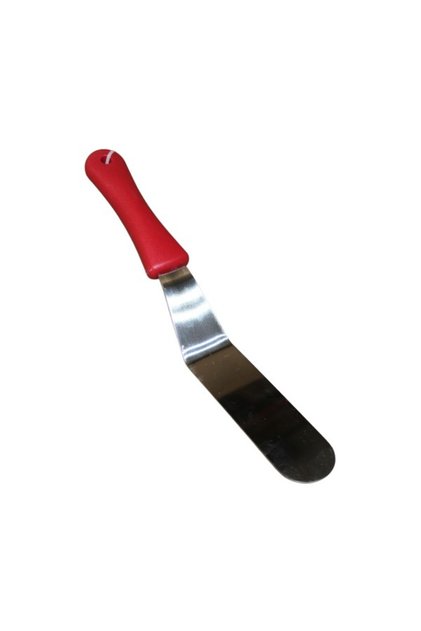 Stainless Steel Offset Spatula with Red Non Slip Handle Cake Icing Butter Spreader Kitchen Tool