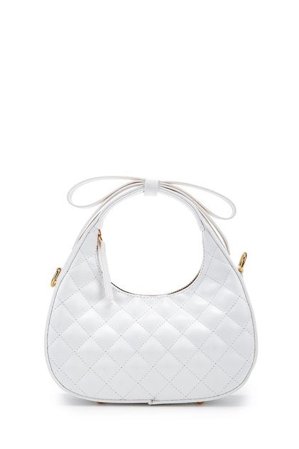 Bow Strap Detailed Mathilda Women's Crossbody Bag White