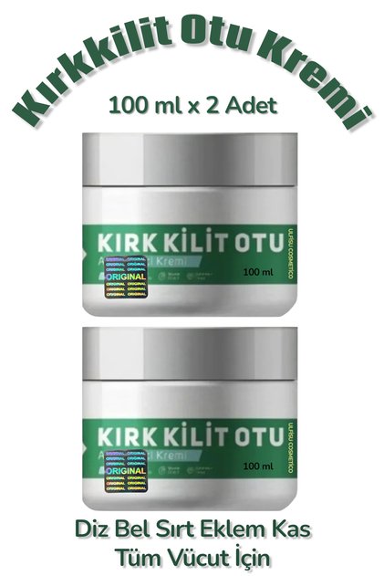 Kırkkilit Herb Cream 100 ml 2 Pieces - for Knee, Waist, Joint, Muscle, Whole Body