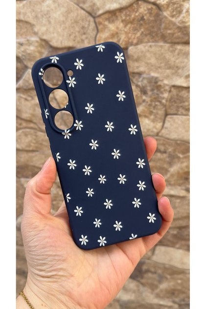 Tecno Spark 40 Pro Compatible Mini Daisy Patterned Silicone Shock-Absorbing Classic Protected Rubber Case