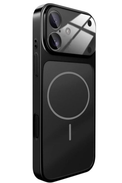 iPhone 16 Compatible Black 17 Pro Appearance Ag Glass Camera Lens Magsafe Supported Phone Case