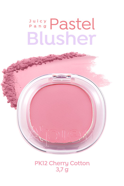 Blush in Pastel Shades That Gives a Soft and Natural Color to the Skin Apieu Juicy-Pang Pastel Blusher (Pk12)