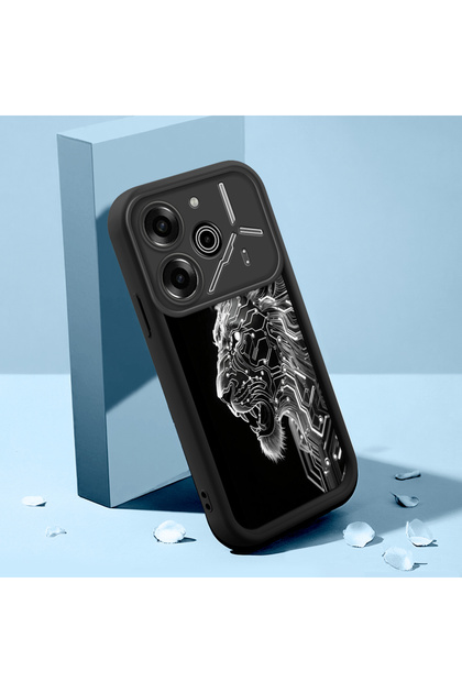 Tecno Pova 6 Pro Compatible Case Slim Soft Silicone Phone Cover Lion Pattern