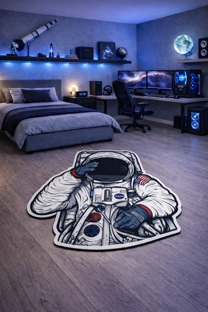 Non-Slip Sole Playstation Xbox Themed Machine for Washable Gamers in the Youth Room Rug Size 140X200