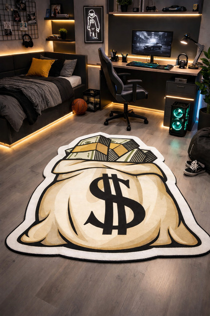 Non-Slip Sole Playstation Xbox Themed Machine for Washable Gamers in the Youth Room Rug Size 120X180