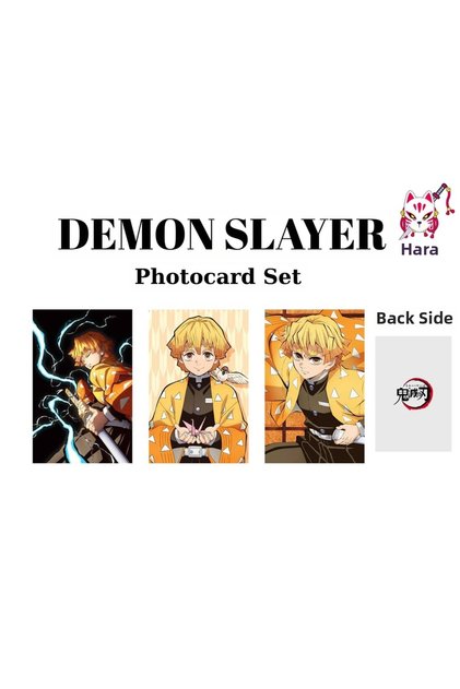 Demon Slayer Anime Zenitsu Agatsuma Anime Photocard Set / Collection Card Set