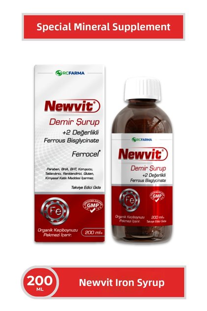 Iron Syrup | Liquid Food Supplement Containing Iron (Bisglycinate) and Carob Molasses