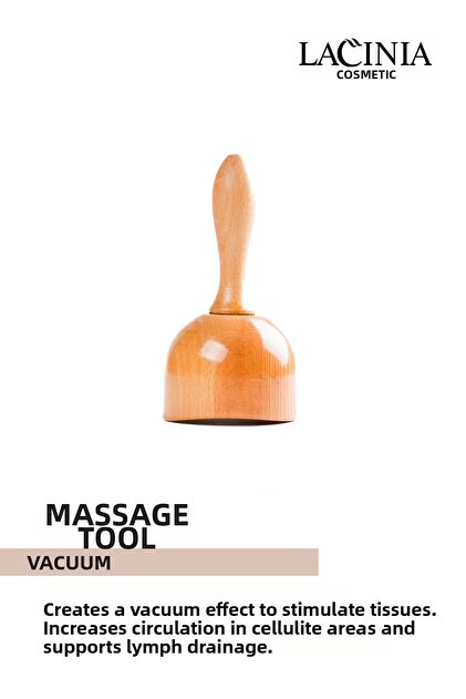 Wooden Lymphatic Drainage Massage Tool - Vacuum