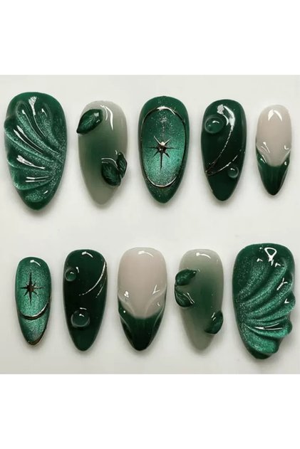 24 lü takma tırnak setleri aksesuarlı modeller