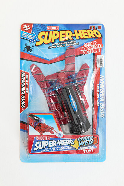 hopsende Spiderman Ağ Fırlatan Ok Atan Eldiven Ve Işıklı Örümcek