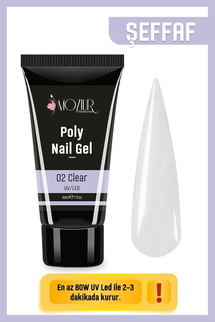 Poly Jel 30ml Clear (Şeffaf)