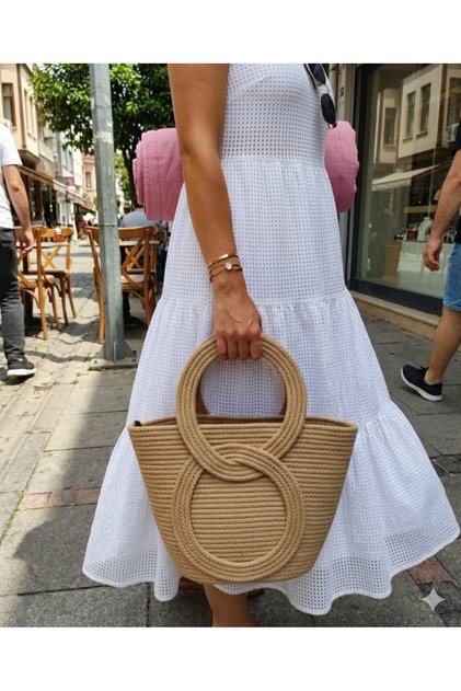 Large Size, Infinity Themed, Bohemian Beach, Casual, Bag