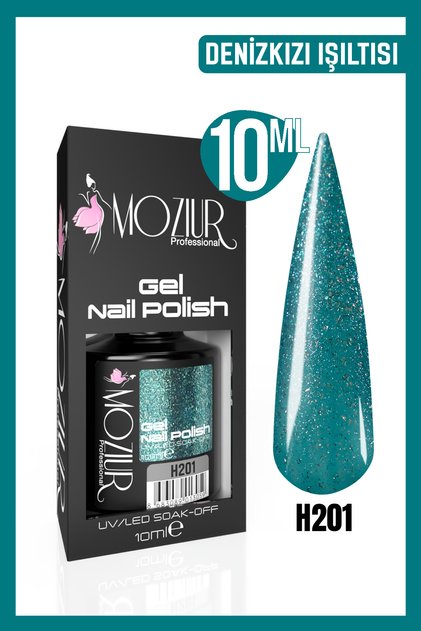 Kalıcı Oje Uv Led H201 (IŞILTILI SERİ) 10ml