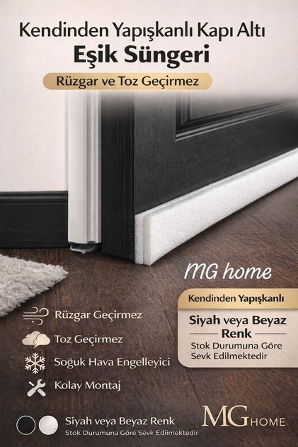 3 Under-Door Sponges 🚪   Adhesive Foam under Door Draft Stopper Heat Insulation Threshold Sponge Wind Dust Blocker