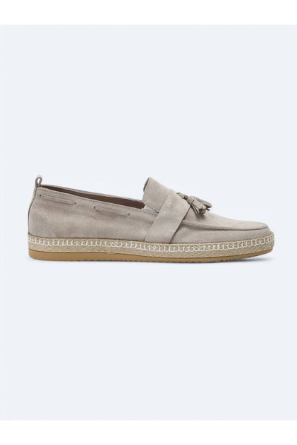 Beige Suede Smart Casual Shoes