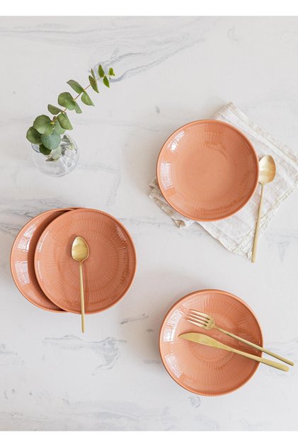 Noon Yemek Tabağı 6lı Somon 20 cm