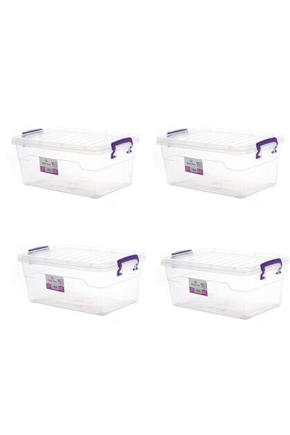 Hobi Box Yatay Saklama Kabı 4'lü Set (4x5,5 LT)