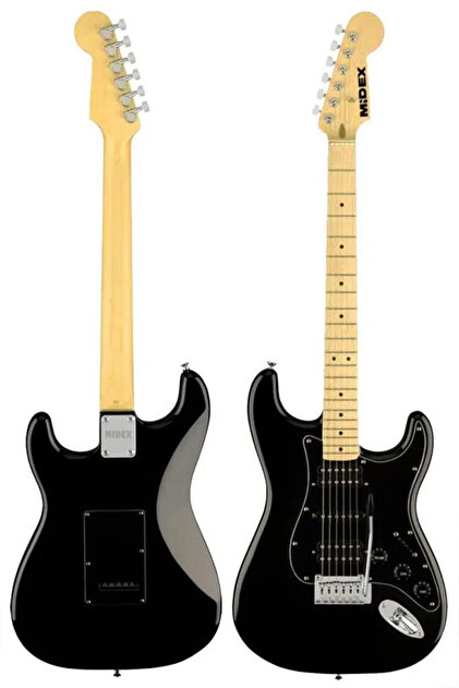 Midex RPH-40BK-35AMP Full Black 35W Amfili Elektro Gitar Seti