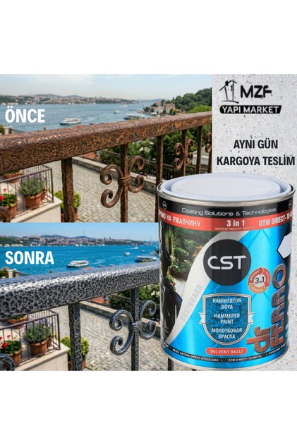 CST DR.FERRO DTM HAMMERTON BOYA KOYU GRİ- METAL ÜSTÜNE DİREKT UYGULAMA