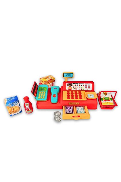 SHOP AND JOY 40 Parça Süpermarket Yazarkasa ve Alışveriş Oyun Seti