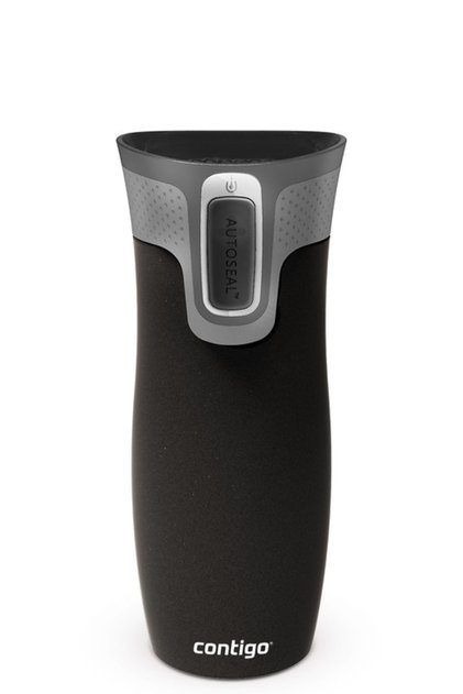 Westloop Autoseal Paslanmaz Çelik Mug 470ml Mat Siyah