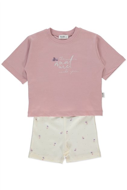 Single Jersey Shorts Pajama Set 2 Pieces (Sweet Pajamas/26) Dried Rose