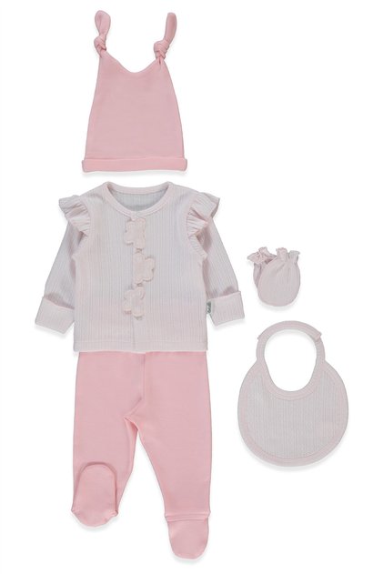 Jakarli Interlock Zibin Set of 5 (Loves You) Pink