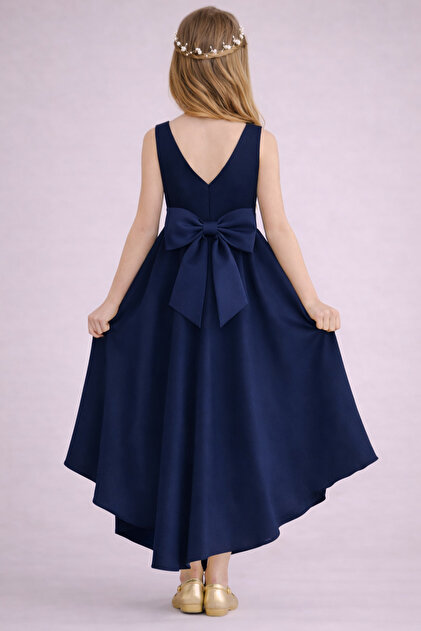 dark blue maxi dress with sleeves Navy Polka Dot Zip Front Midi Dress - All Dresses